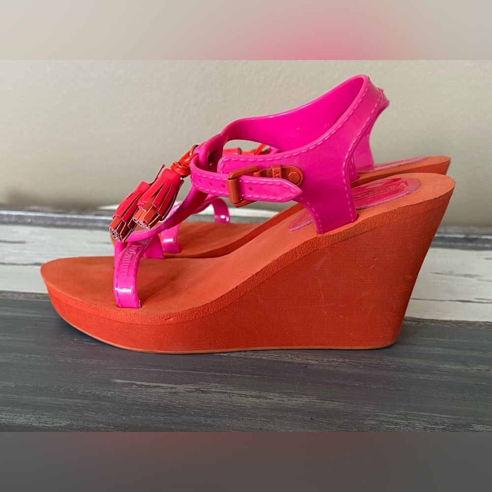 Juicy Couture Lilly Tassel Wedges - Size 7 - Picture 5 of 11